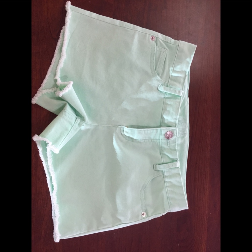 Justice Girls teal shorts